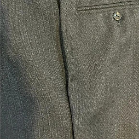 Jos A Bank Executive Collection Dark Charcoal with woven stripes GUC - Picture 8 of 8